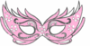 Light Pink Masquerade Mask Clip Art