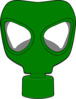 Gas Mask Green Clip Art