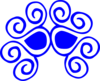 Blue Swirl Clip Art