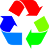Red, Blue, Green Recycling Clip Art
