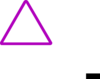 Thin Mauve Warning Sign Clip Art