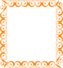 Orange Elegant Border Clip Art