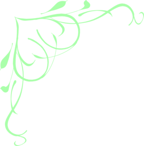 Pastel Green Swirl Heart Clip Art