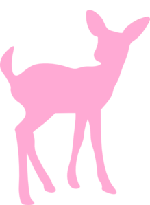 Pink Deer Image Clip Art