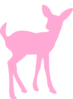 Pink Deer Image Clip Art