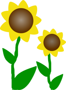 Download Simple Cartoon Sunflower Clip Art at Clker.com - vector ...