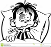 Sick Man In Bed Clipart Image