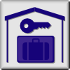 Hotel Icon In Room Baggage Locker Clip Art