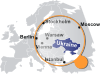 Ukrainian Map Under Magnifier Clip Art