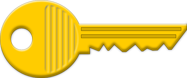 Yellow Key Clip Art at Clker.com - vector clip art online, royalty free