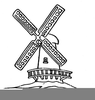 Dutch Windmill Clipart Image
