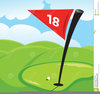 Golf Couples Clipart Image