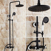 Inch Antique Oil Rubbed Bronze Finish Two Handles Shower Faucet Image