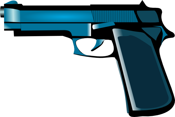 Blue Gun Clip Art at Clker.com - vector clip art online, royalty free