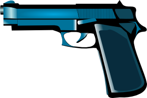 Blue Gun Clip Art