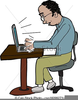 Computer Typing Clipart Image