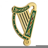 Celtic Harp Clipart Image