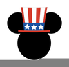 Patriotic Mickey Mouse Clipart Image