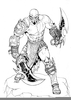 Kratos Coloring Pages Image