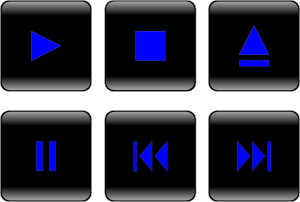 Multimedia Buttons Clip Art
