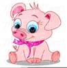 Adorable Pig Clipart Image
