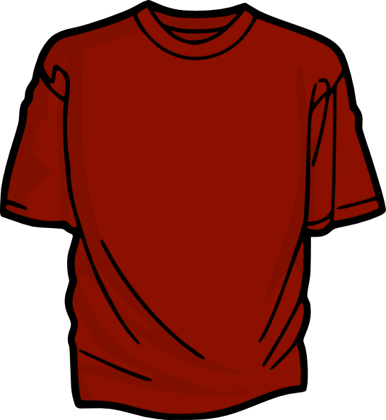 Download Red T-shirt Clip Art at Clker.com - vector clip art online ...