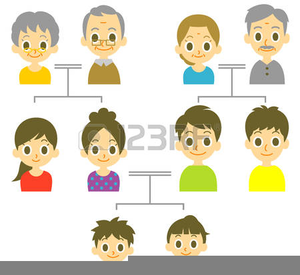 African American Christian Family Clipart Image