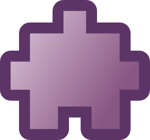 Jean Victor Balin Icon Puzzle Purple Clip Art