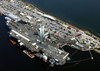 Uss John F. Kennedy (cv 67) Remains Moored During A Nine-month Extended Service Repair Availability Period Image