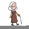 Old Lady Cartoons Clipart Image