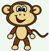 Monkey School Clipart Image