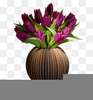 Vases Of Flowers Clipart Image