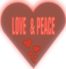 Love And Peace In A Heart Clip Art