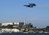 Navy Blue Angels Perform Flight Demonstrations Over The Golden Gate Bridge In San Francisco During Fleet Week 2003 Image