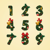 Christmas Numbers Clipart Free Image