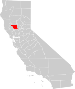 California County Map Colusa County Highlighted Clip Art