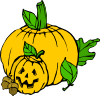 Pumpkins Colour Clip Art