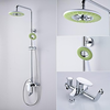 Contemporary Chrome Finish Brass Shower Faucet With Inch Fashion Shower Head Image
