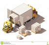 Forklift Vector Clipart Image