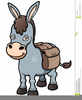 Funny Donkey Clipart Image