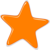 Orange Star Editedr Clip Art