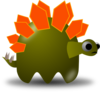 Cartoon Stegosaurus Clip Art