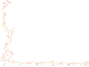 Pink And Gold Vine Clip Art