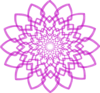 Purple Chakra Radial Clip Art