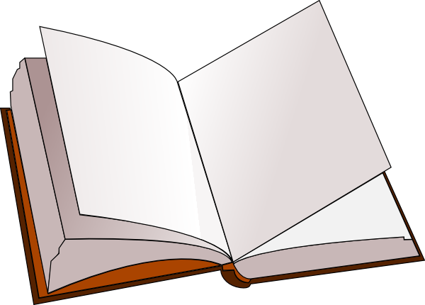 Download Open Book With Blank Pages Clip Art at Clker.com - vector ...