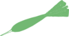 Green Dart  Clip Art