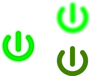 Power On Green Clip Art