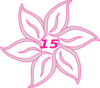 Flower Fifteen Pink Clip Art