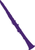 Purple Clarinet Clip Art