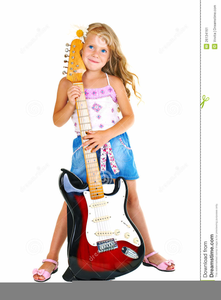 Little Girls Playing Clipart Image